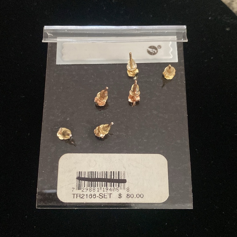 Sterling Silver Earrings 3pai - Picture 2 of 3